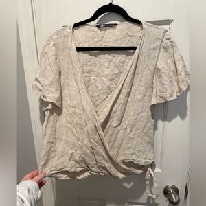 Zara wrap top